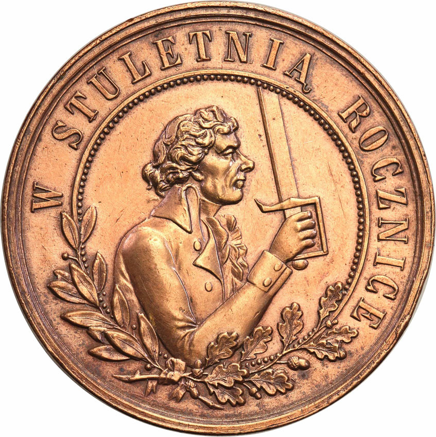 T. Kościuszko, medal W. Głowacki - Setna Rocznica Powstania Kościuszkowskiego 1894 r.